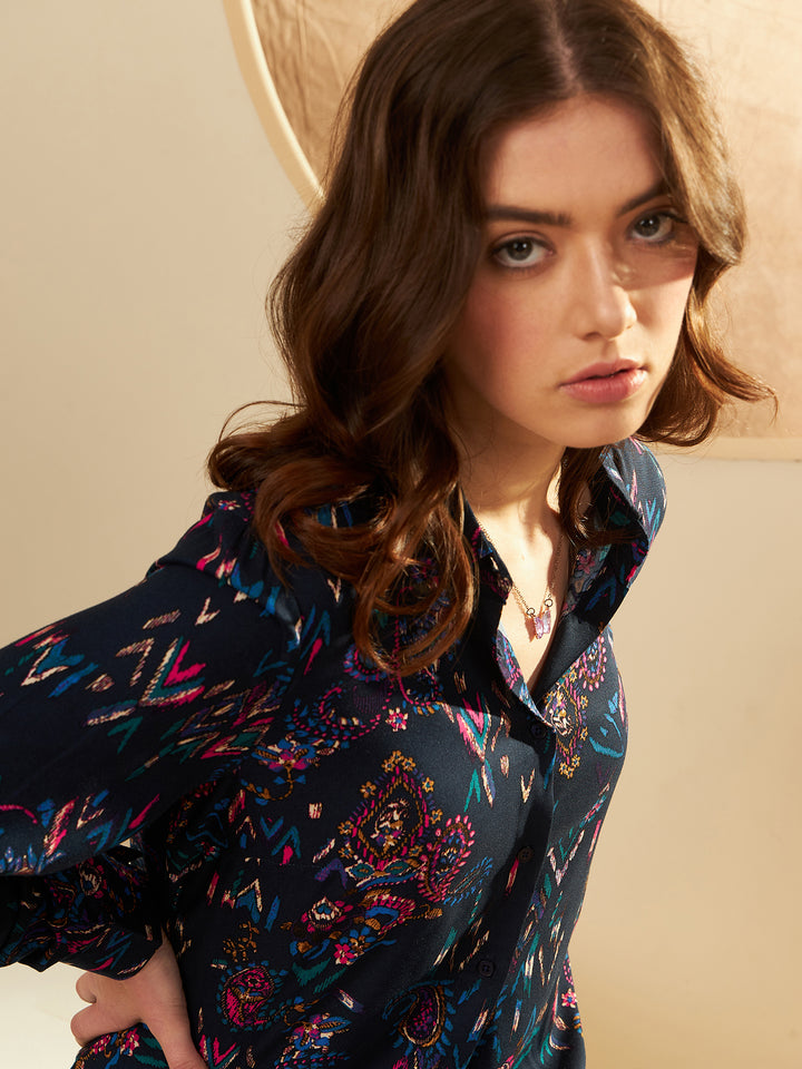 Ethnic Motifs Printed Casual Shirt