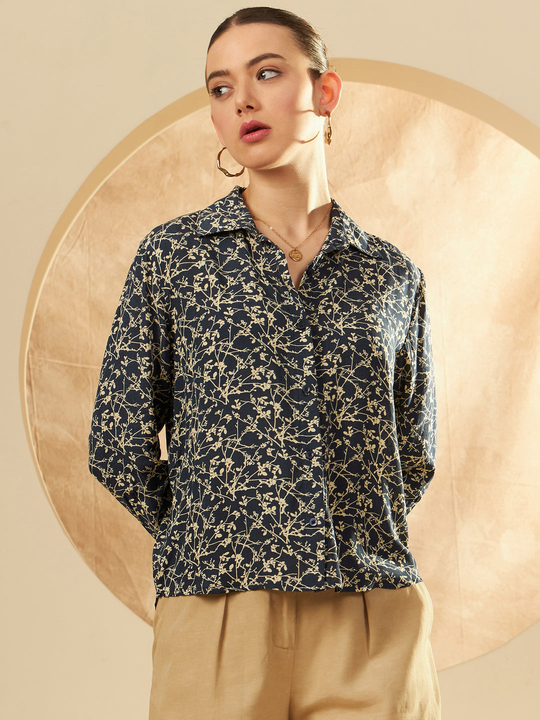 Women's Floral Printed Casual Shirt