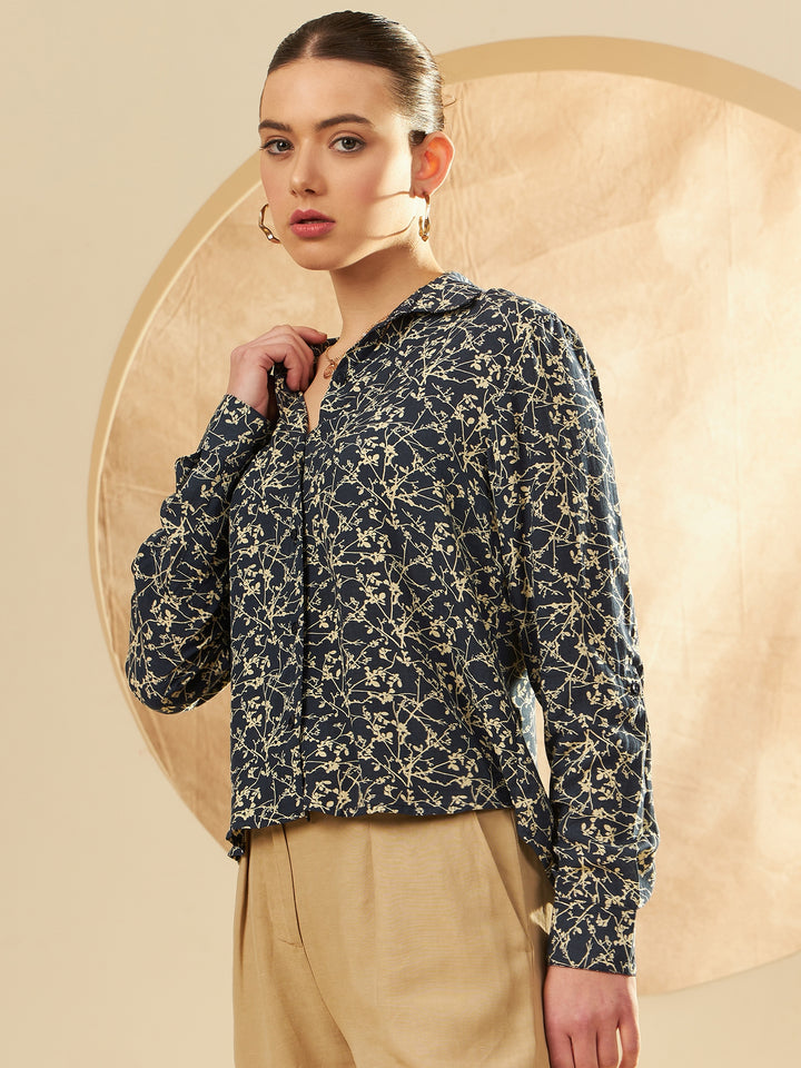 Women's Floral Printed Casual Shirt