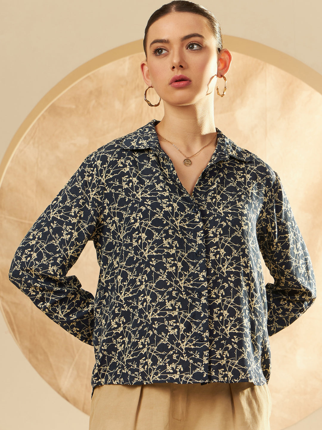 Women's Floral Printed Casual Shirt