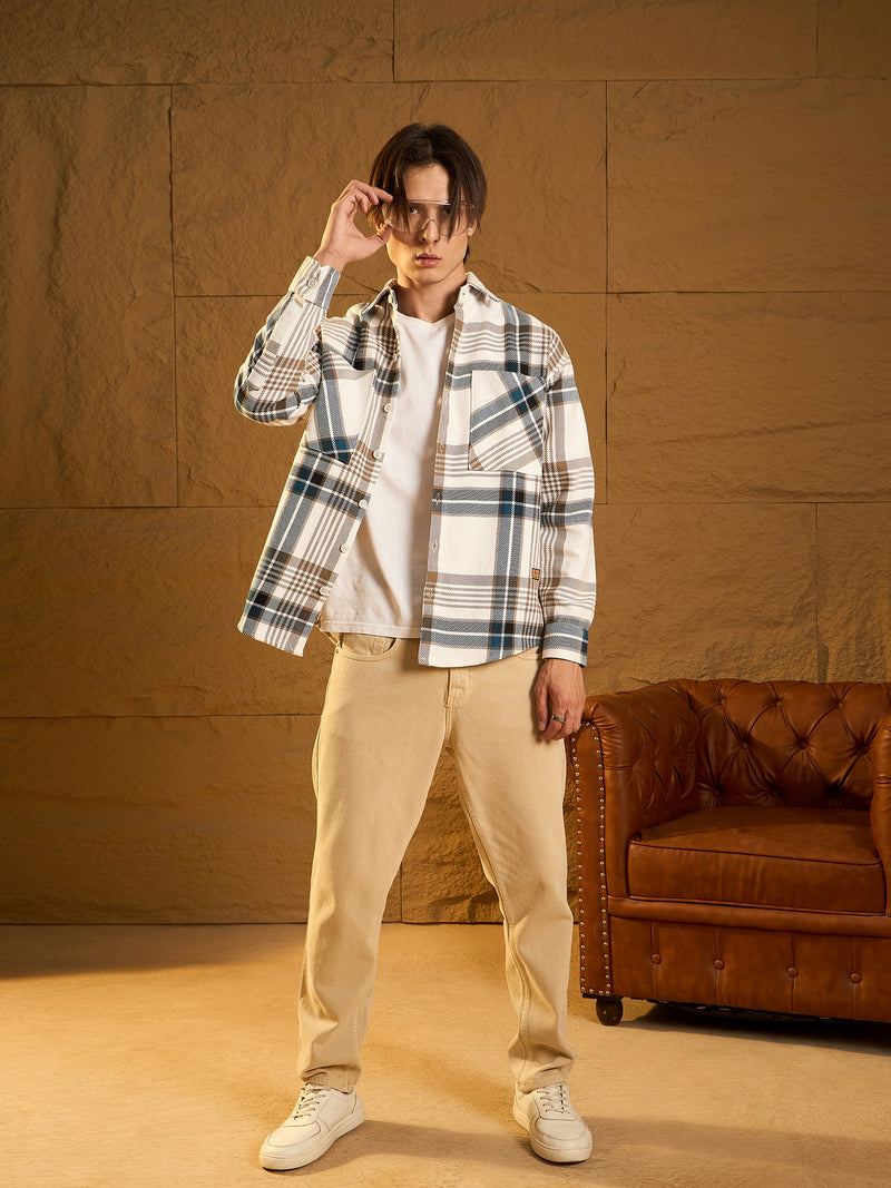 White Oversized Shacket