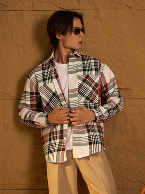 White Classic Cotton Oversized Shacket