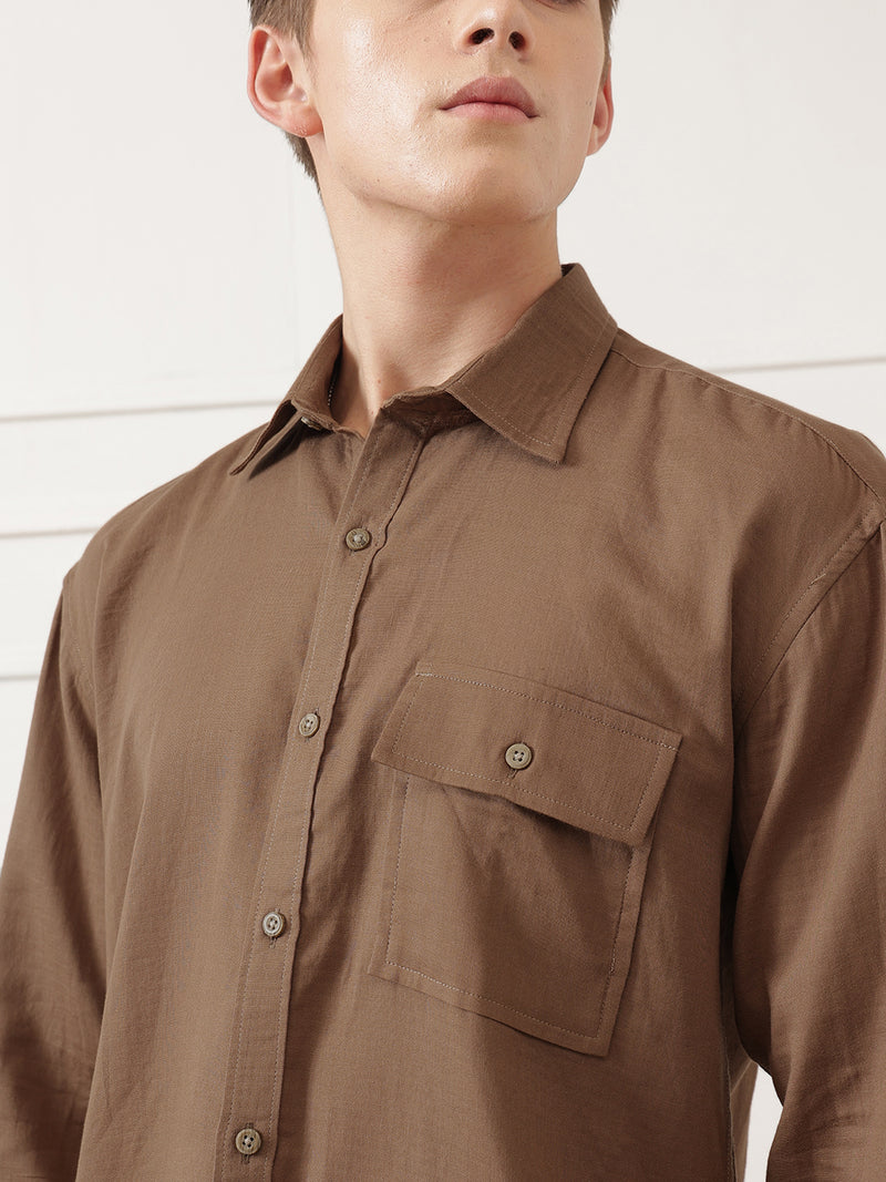 Oversized Flap Pocket Shirt