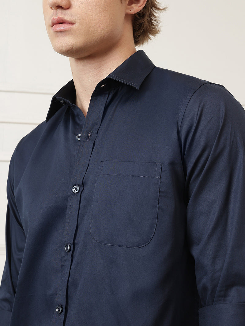 Spread Collar Formal Shirt