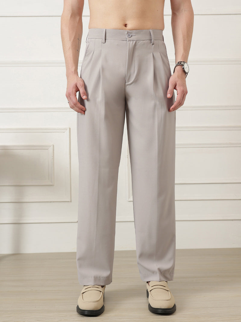 Korean Baggy Fit Double Pleated Trouser