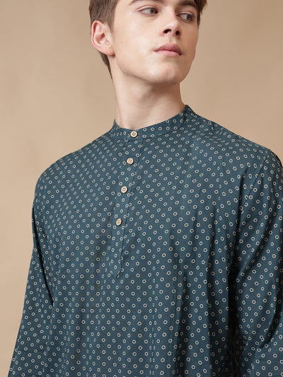 Polka Dots Short Cotton Kurta