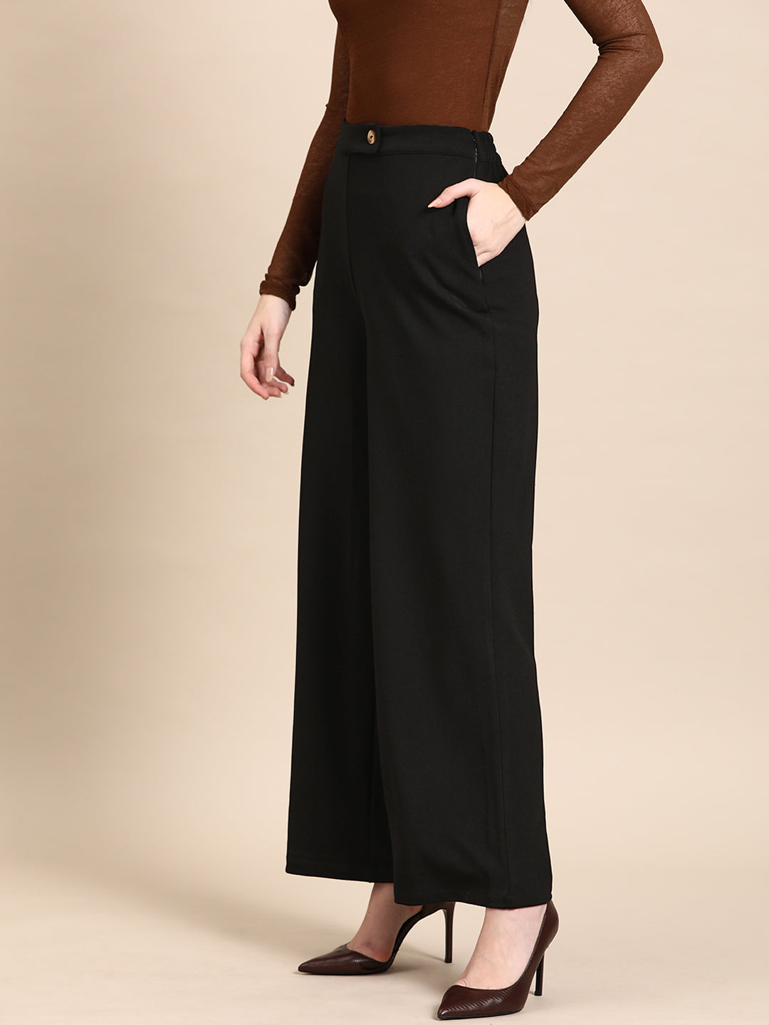 DENNISON Smart High-Rise Pleated Trousers