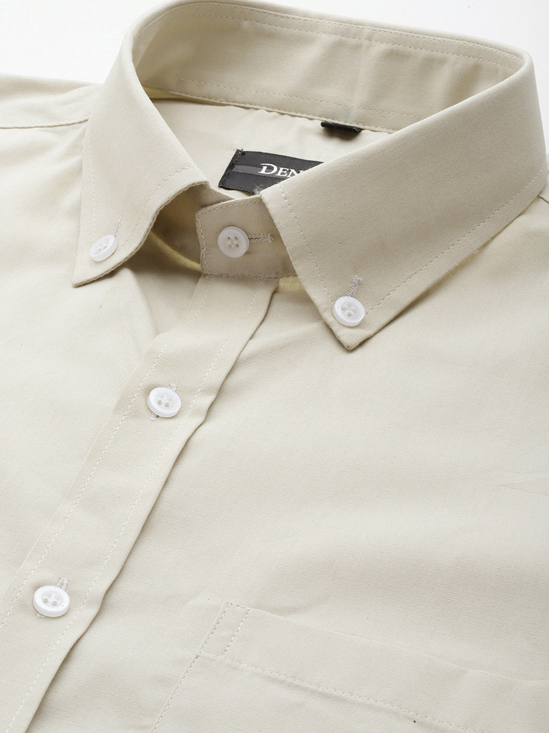 Khaki: solid opaque Formal shirt