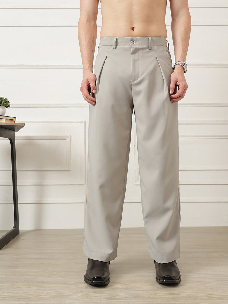 Wide Leg Pleated Korean Pant
