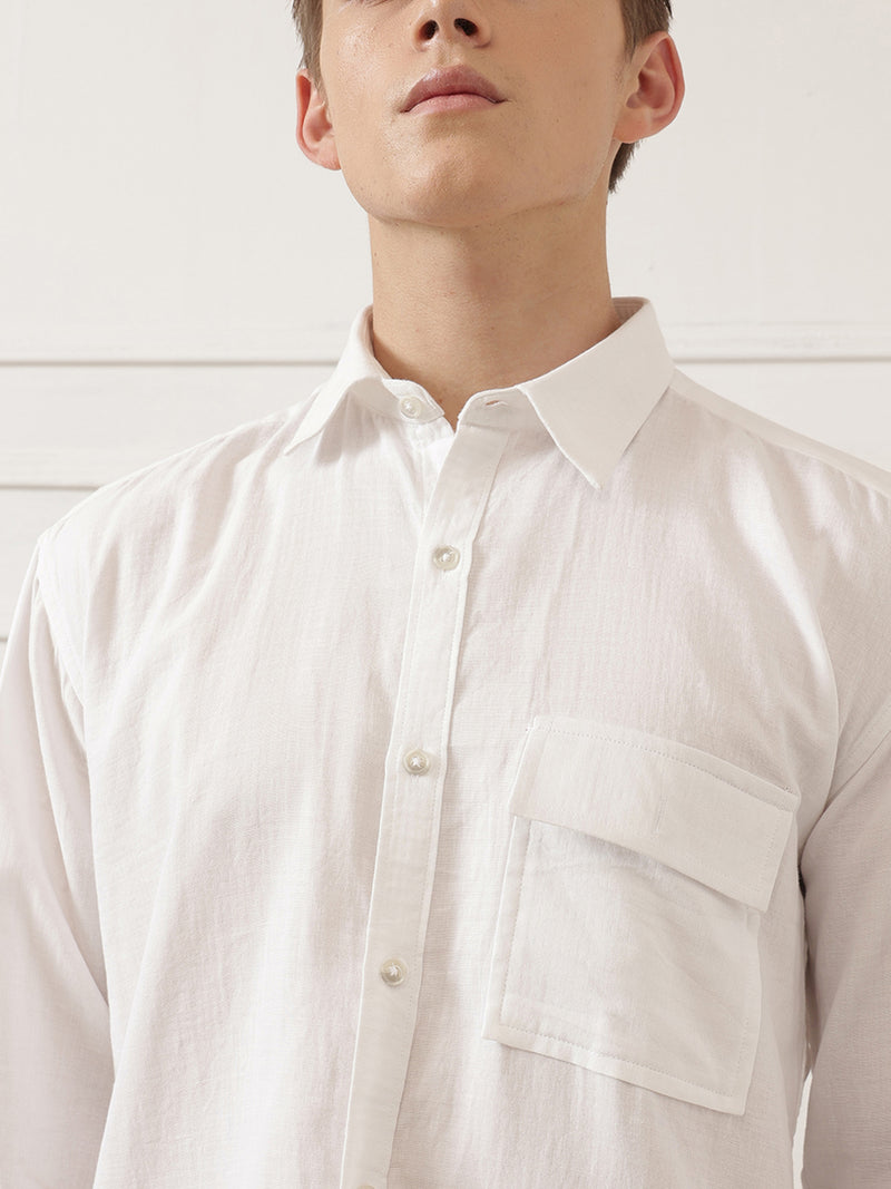 Oversized Flap Pocket Shirt