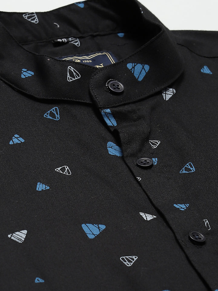 Black & Blue: Printed Shirt
