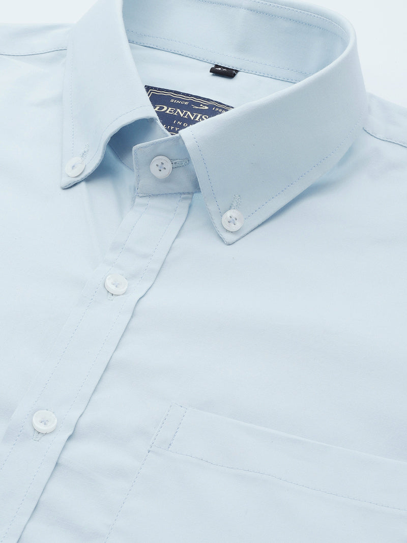 Sky Blue: Button-Down Collar Shirt
