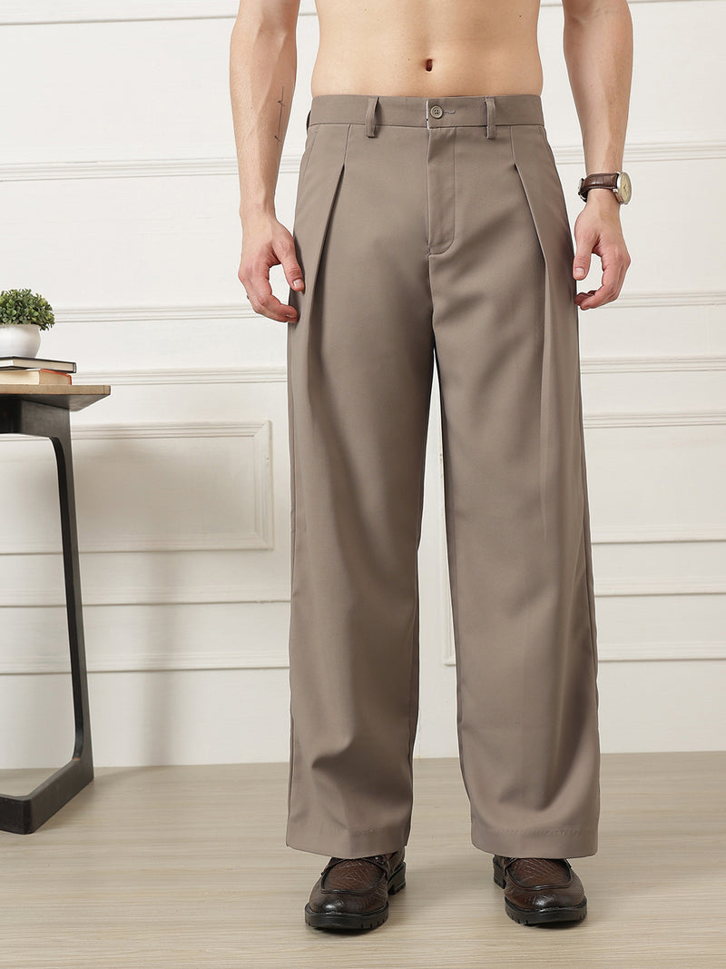 Wide Leg Pleated Korean Pant