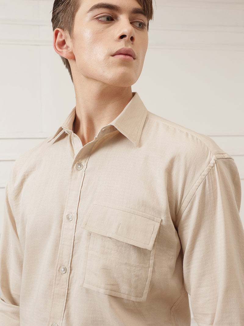 Oversized Flap Pocket Shirt
