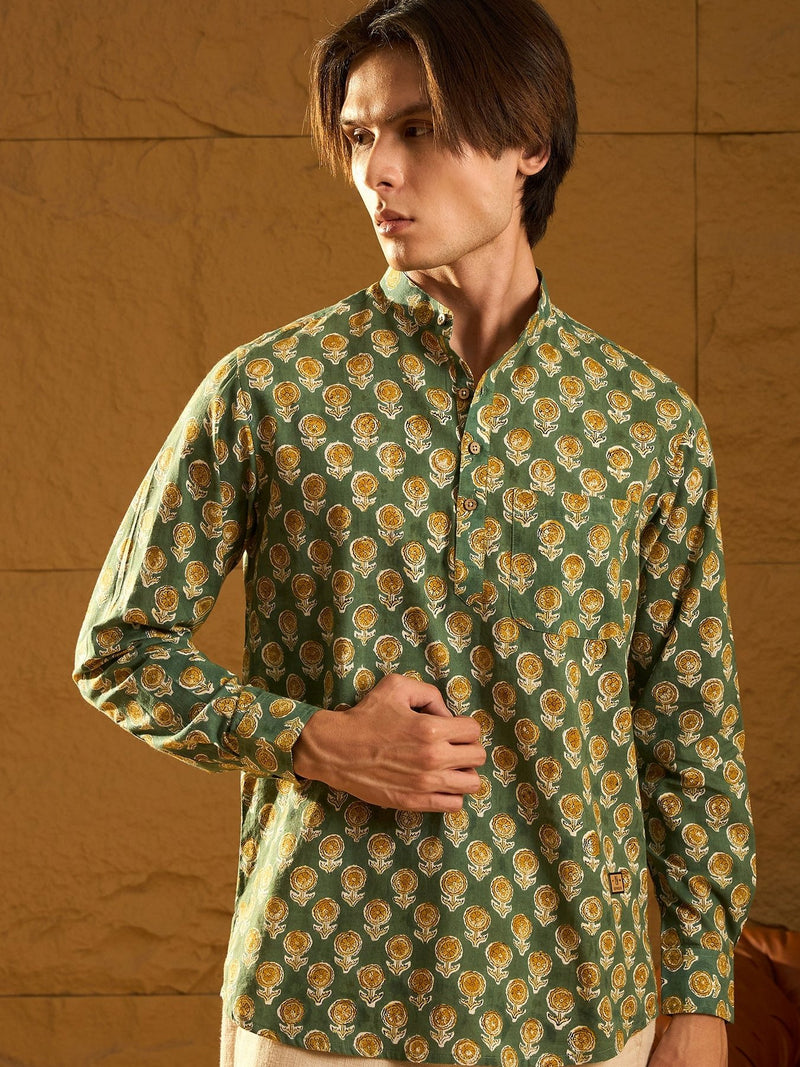 Floral Printed Short Casual Kurta