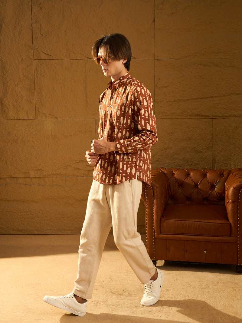 Block Printed Short Casual Kurta