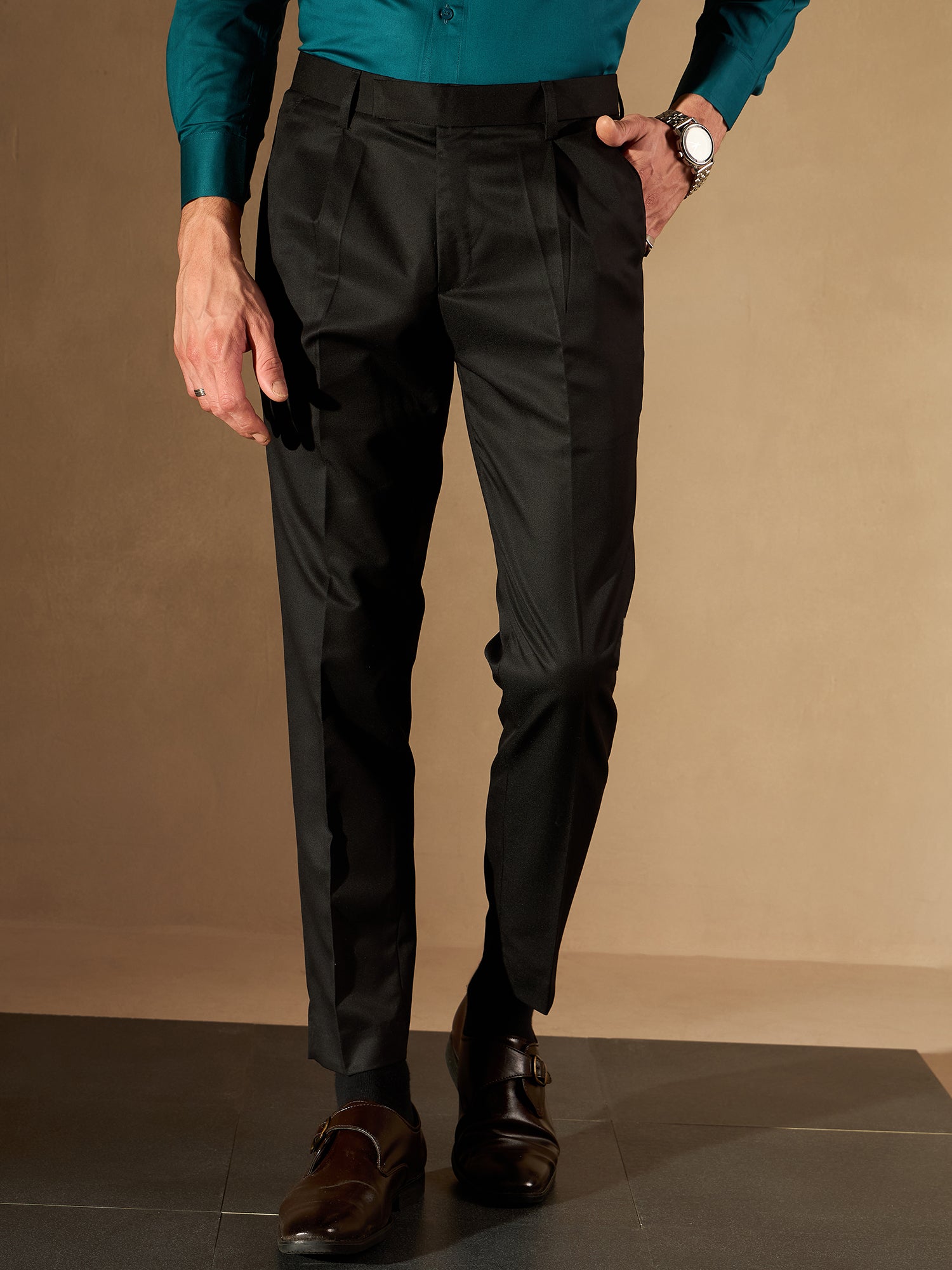 Tapered fit orders formal pants