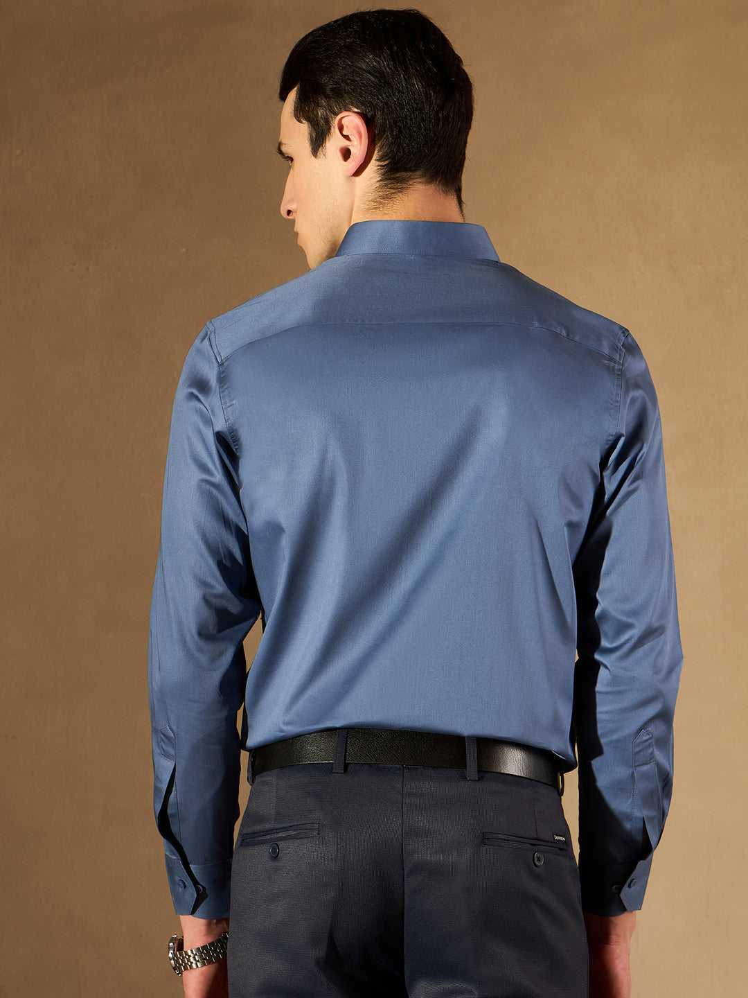 DENNISON Men Blue Comfort Formal Shirt