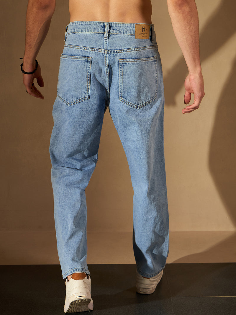 Middle Blue Baggy Jeans