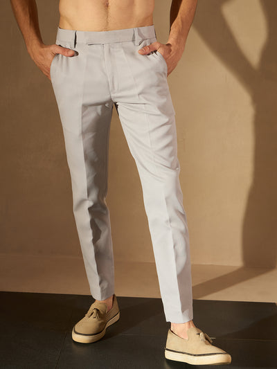 Grey Tapered Fit Trouser