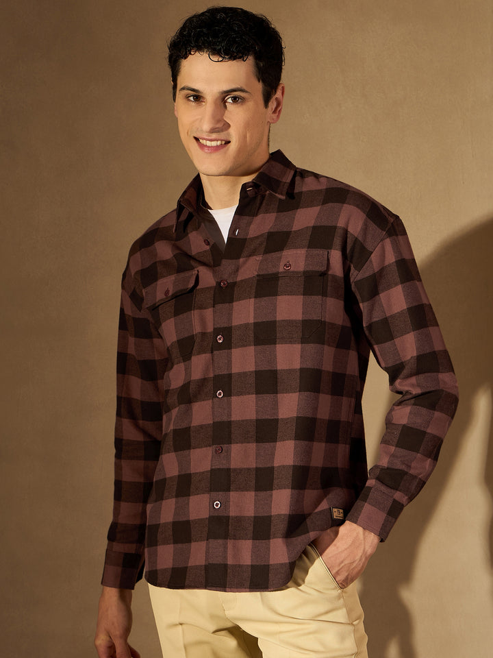 Double Pocket Checked Shirt