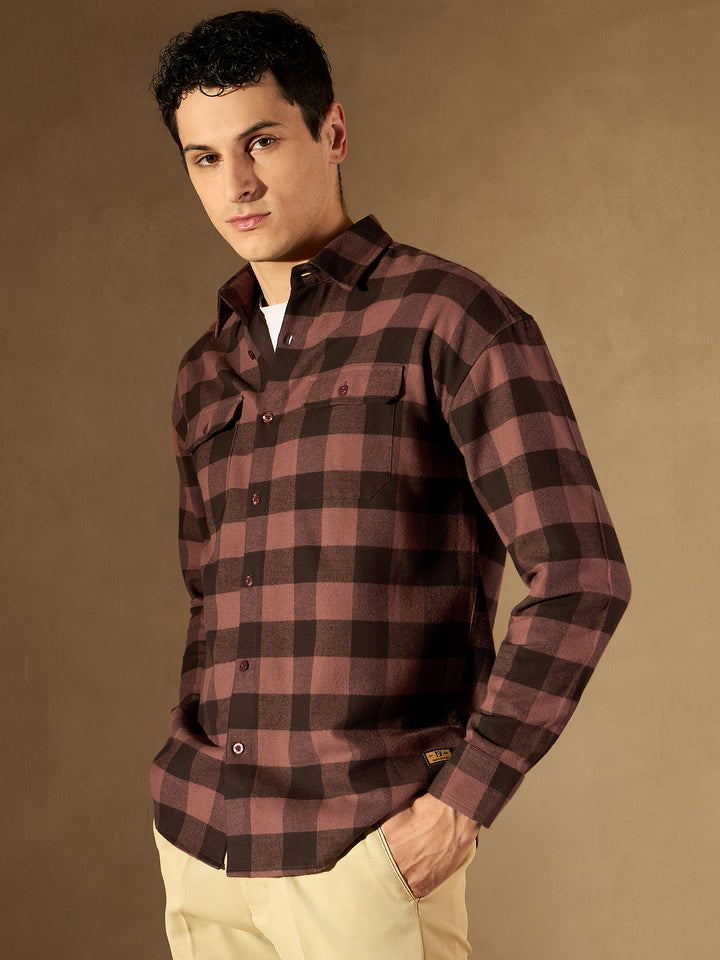 Double Pocket Checked Shirt