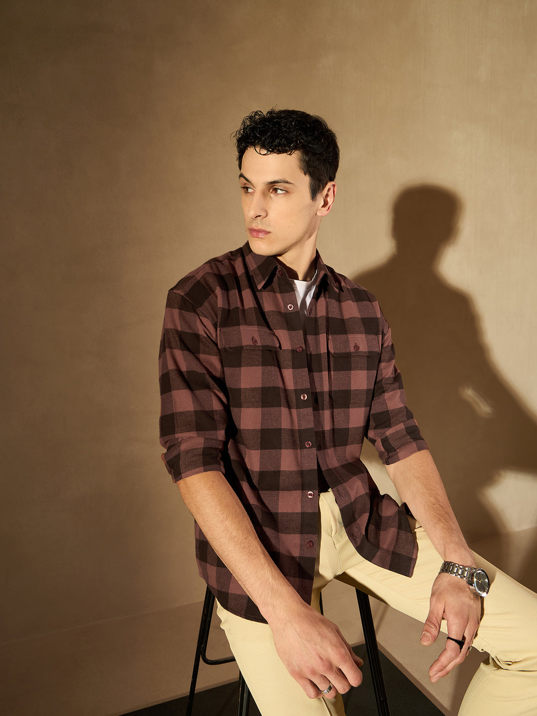 Double Pocket Checked Shirt