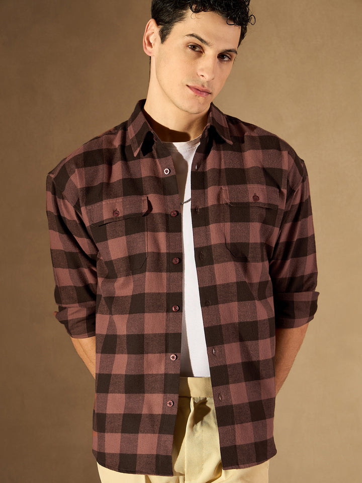 Double Pocket Checked Shirt