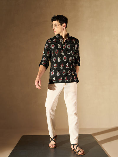 Block Printed Short urta