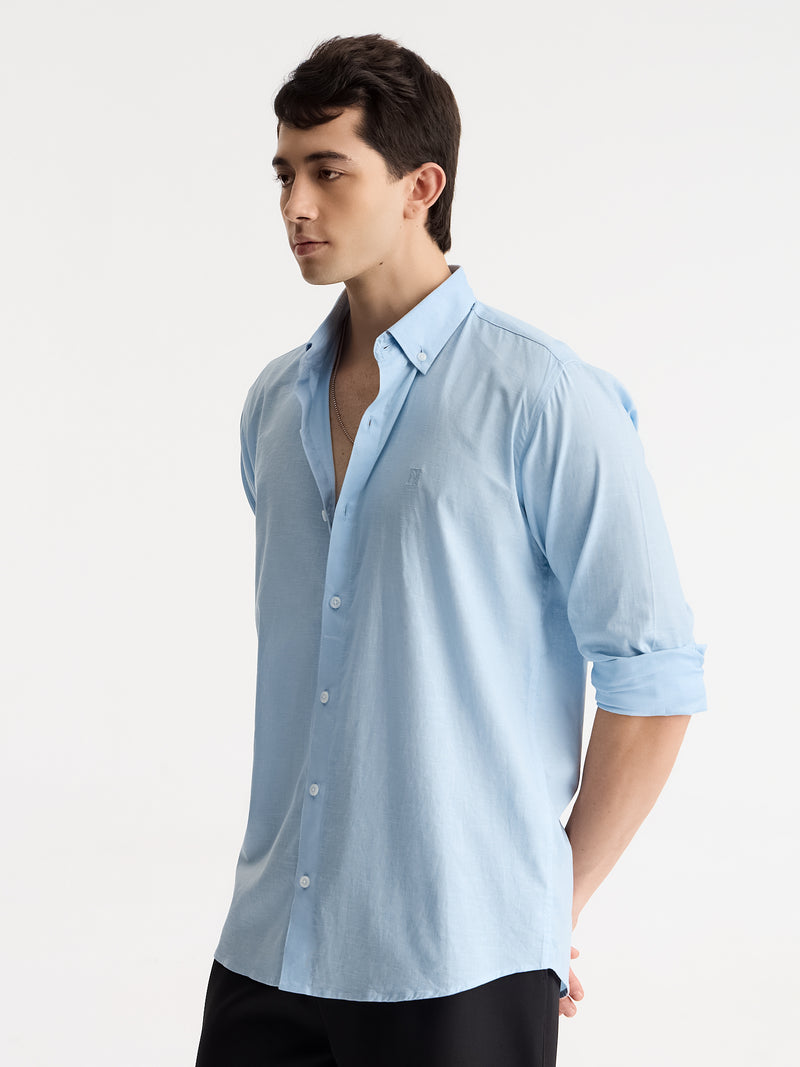 Cotton Linen Relaxed Fit Shirt