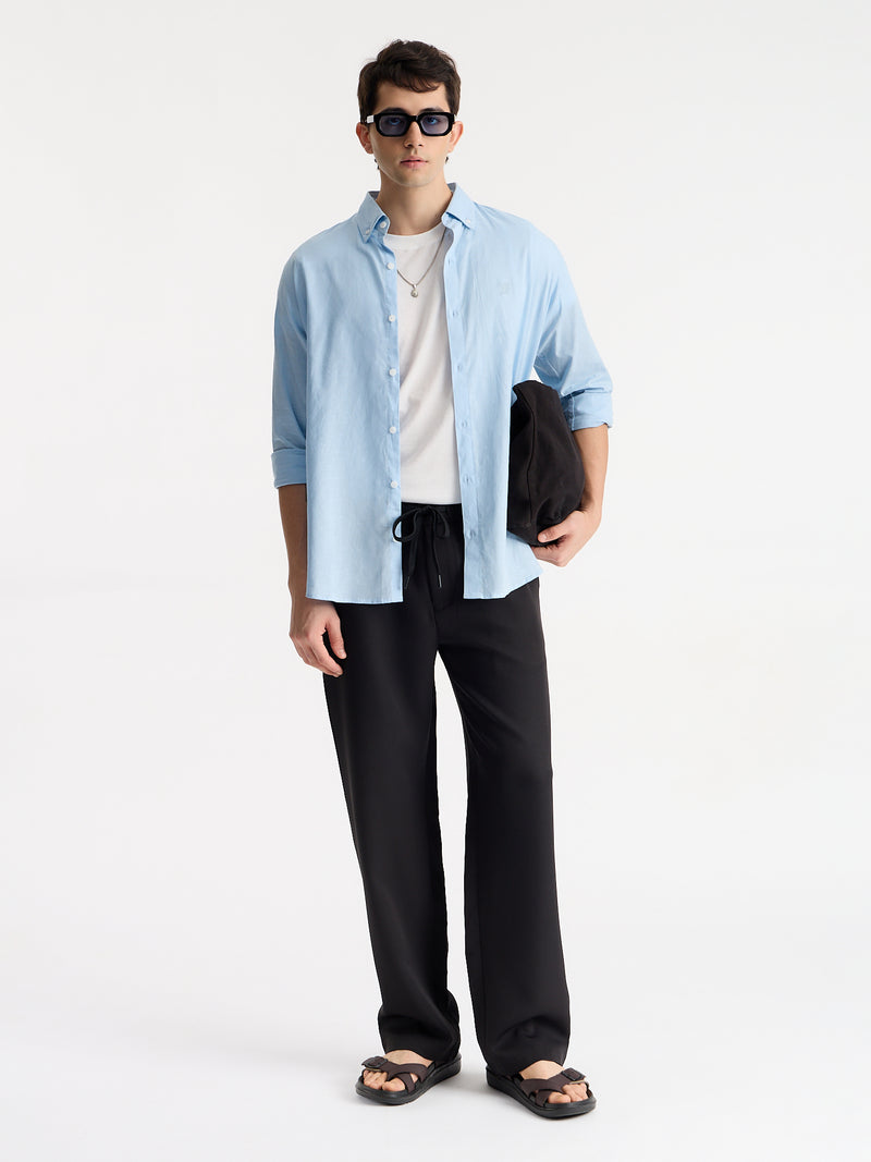 Cotton Linen Relaxed Fit Shirt