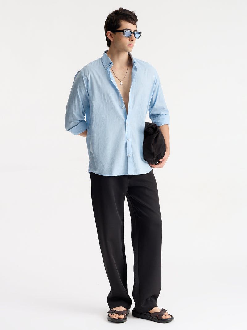 Cotton Linen Relaxed Fit Shirt