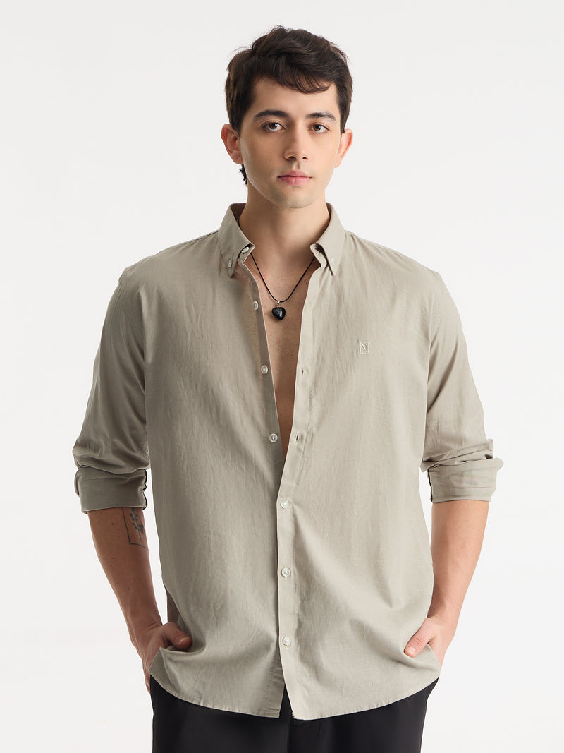 Cotton Linen Relaxed Fit Shirt