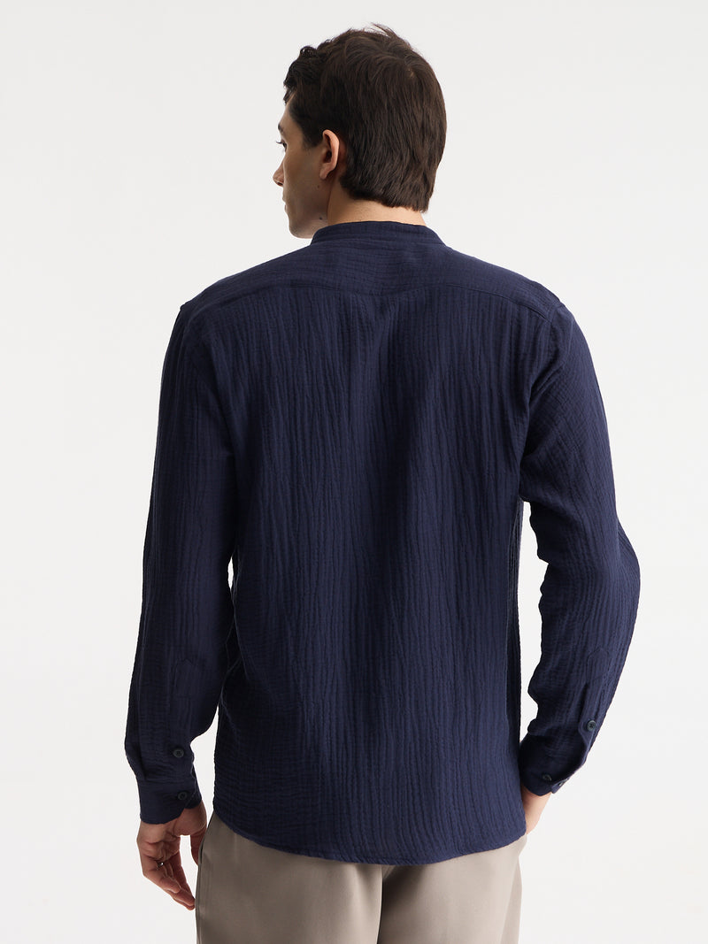 Double Gauge Relaxed Fit Shirt