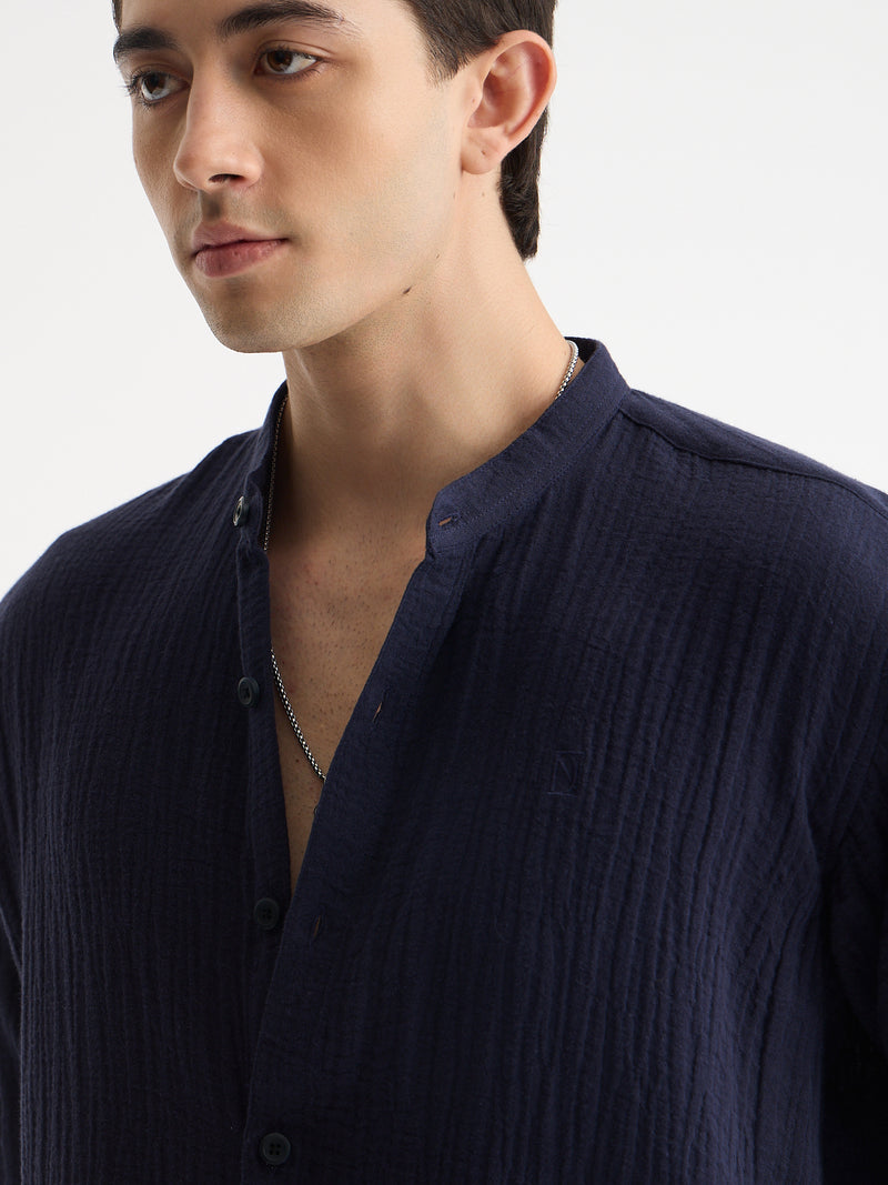 Double Gauge Relaxed Fit Shirt