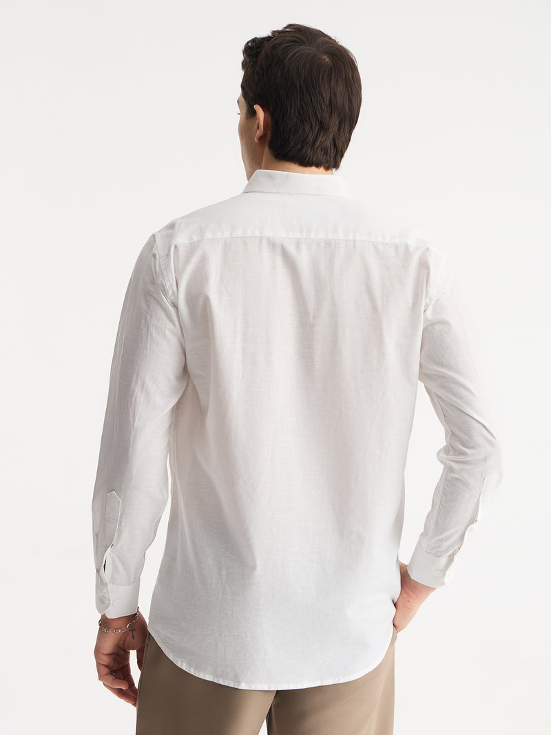 Cotton Linen Relaxed Fit Shirt