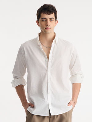 Cotton Linen Relaxed Fit Shirt