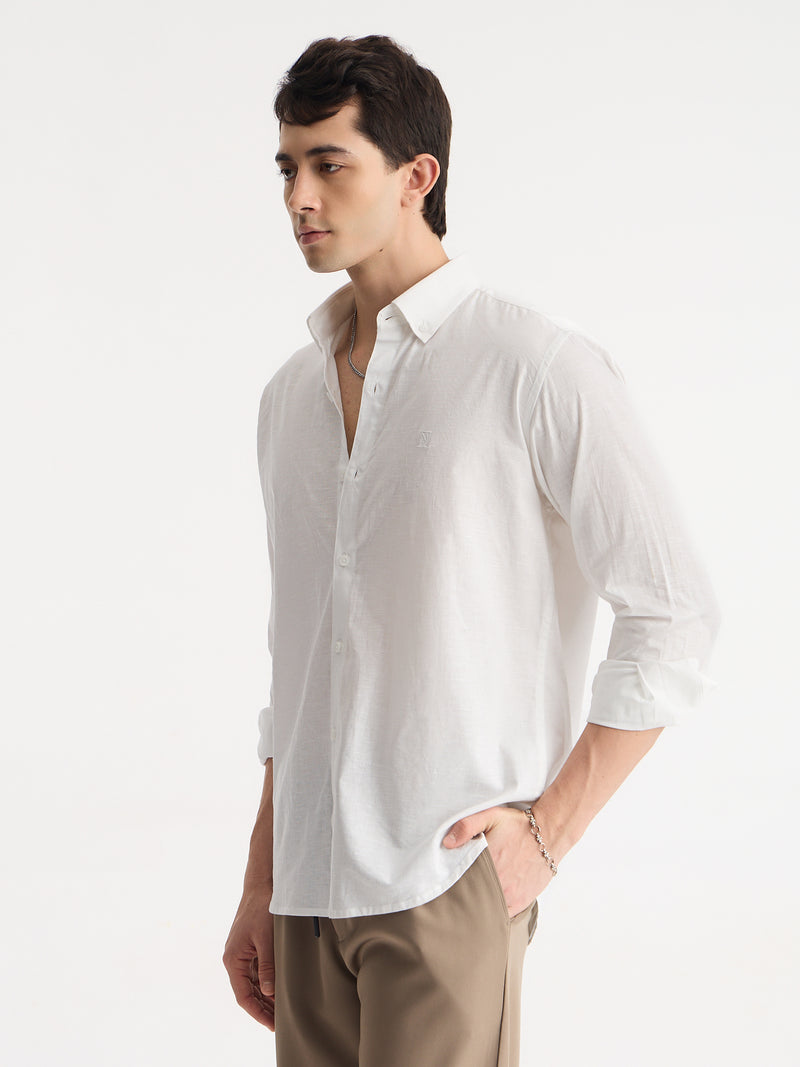 Cotton Linen Relaxed Fit Shirt