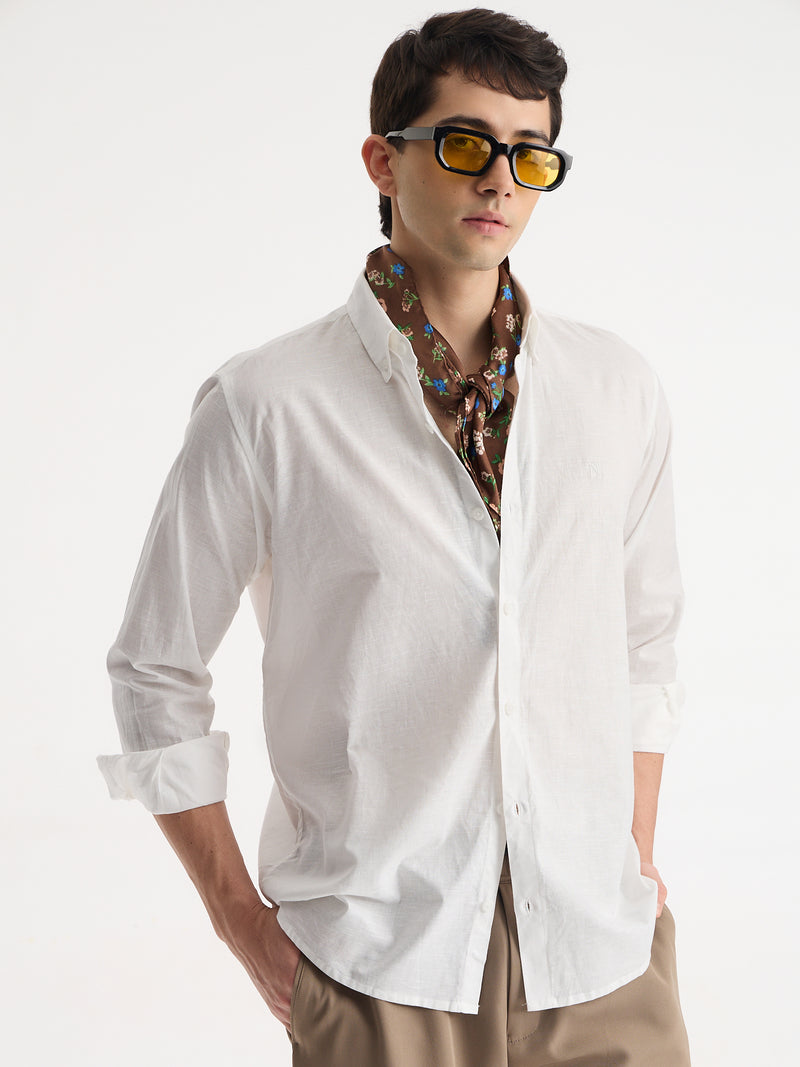 Cotton Linen Relaxed Fit Shirt