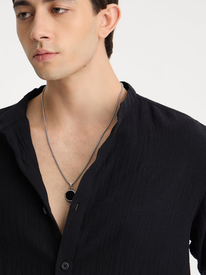 Double Gauge Relaxed Fit Shirt