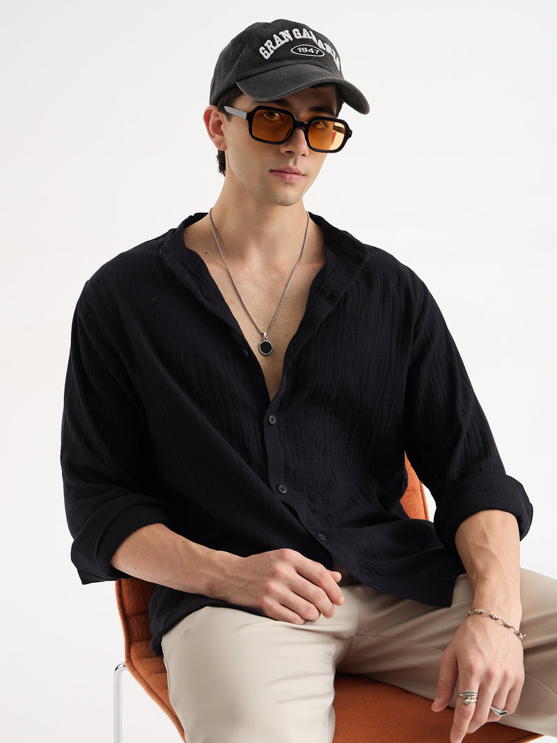 Double Gauge Relaxed Fit Shirt