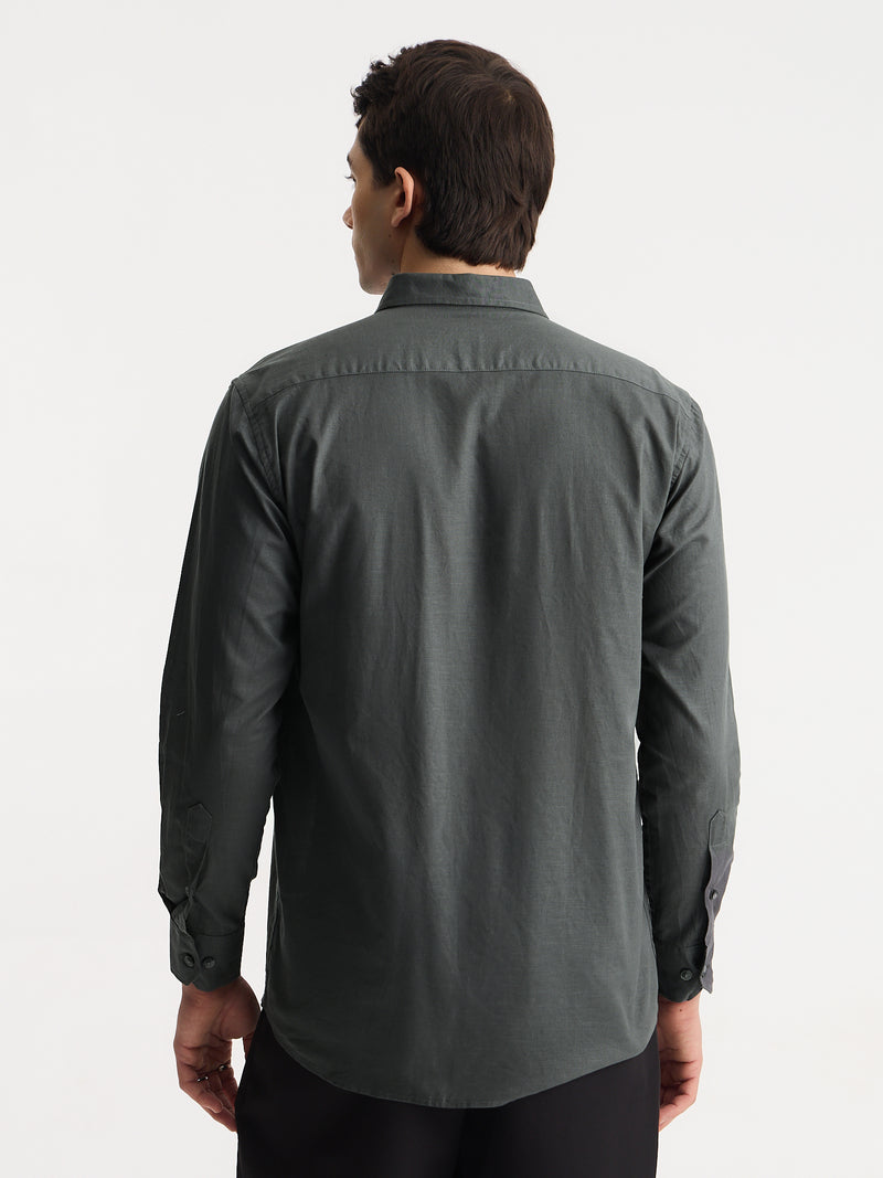 Cotton Linen Relaxed Fit Shirt