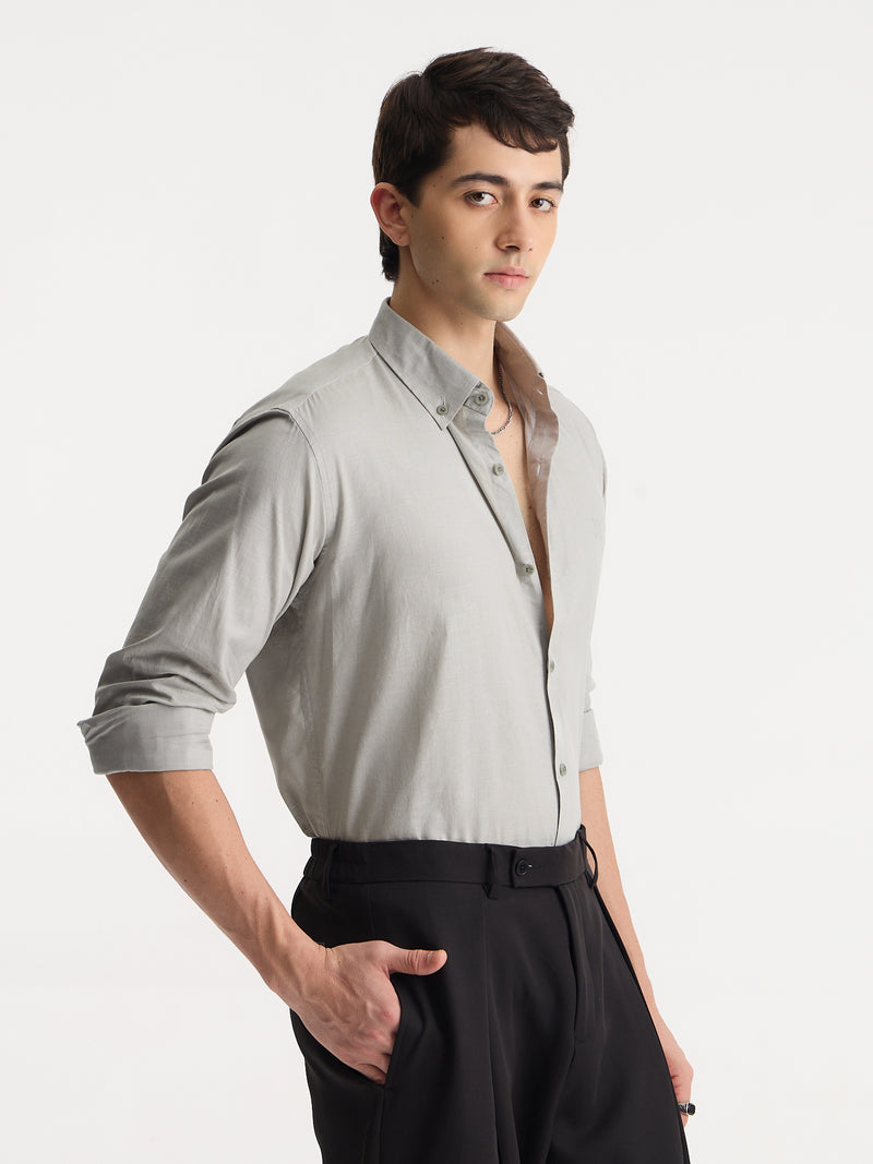 Cotton Linen Relaxed Fit Shirt