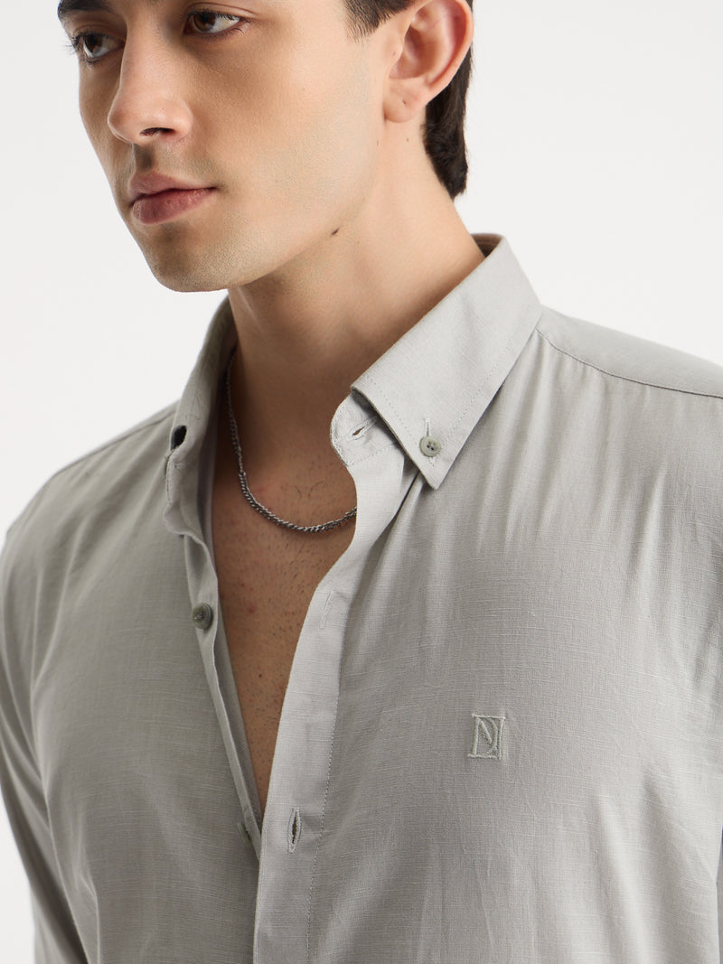 Cotton Linen Relaxed Fit Shirt