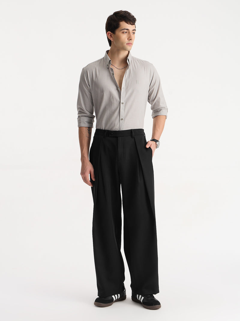Italian Pleat Baggy Trousers