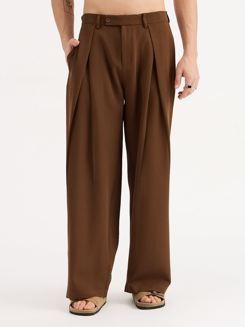 Italian Pleat Baggy Trousers