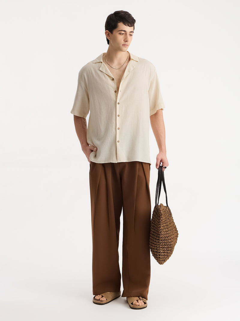 Italian Pleat Baggy Trousers