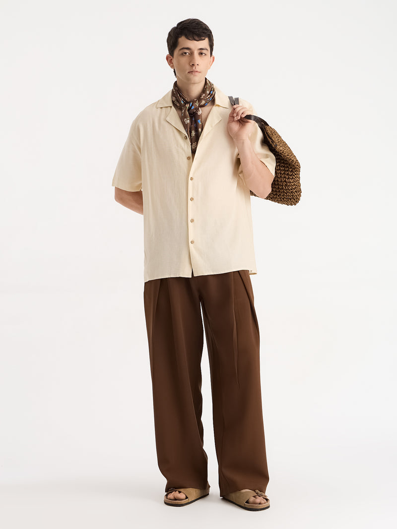 Italian Pleat Baggy Trousers
