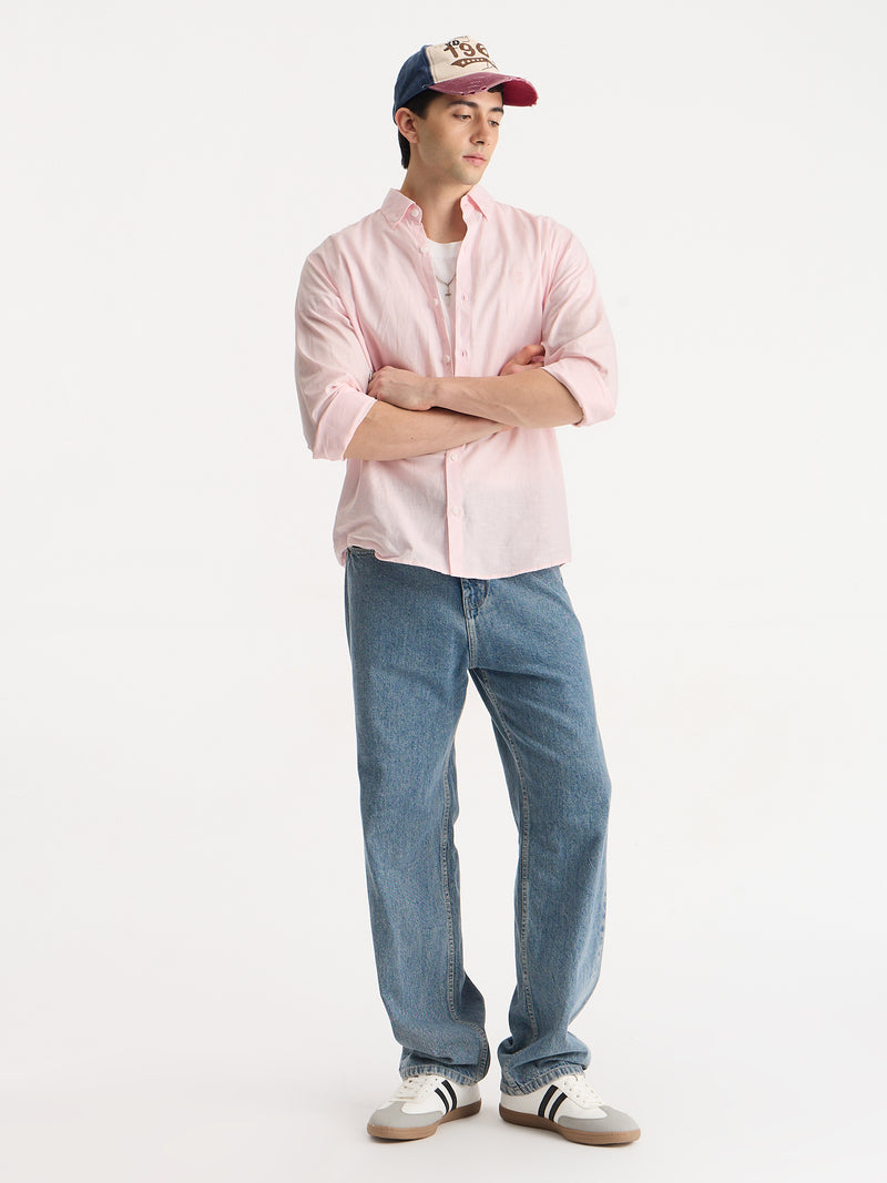 Cotton Linen Relaxed Fit Shirt
