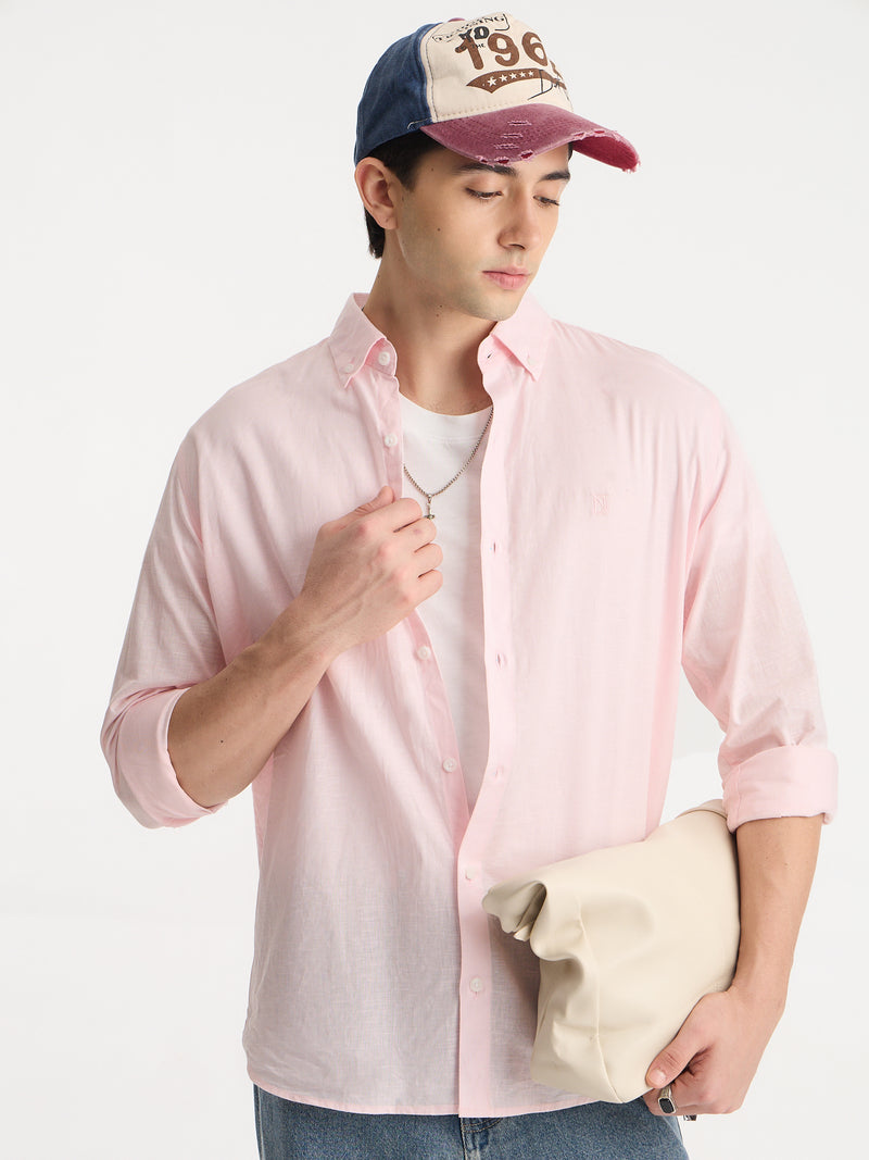 Cotton Linen Relaxed Fit Shirt